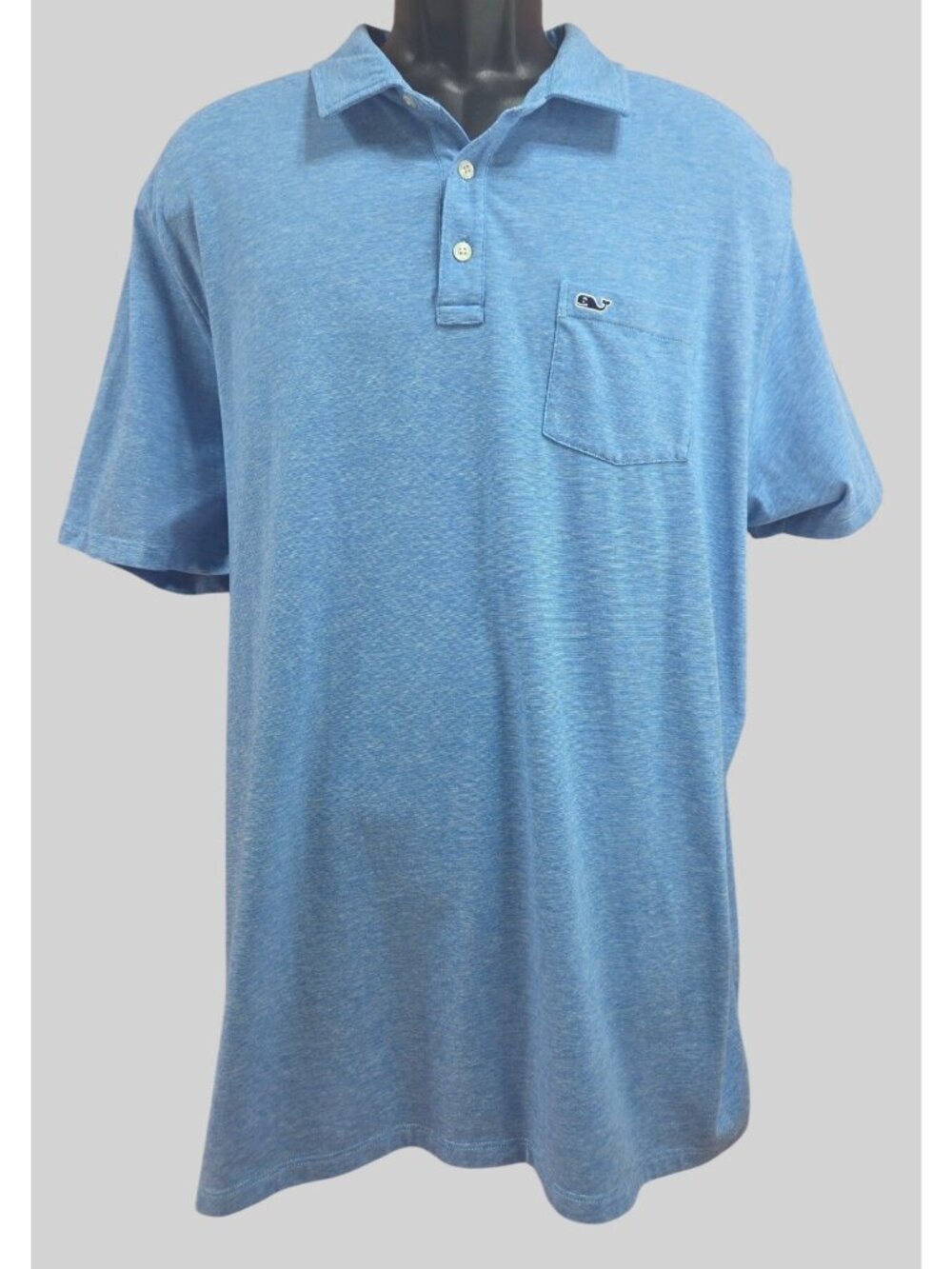 Vineyard Vines Edgartown Polo Shirt XXL Blue Pima Cotton Blend